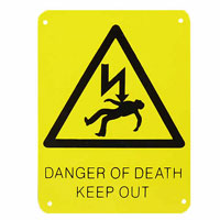 DOD1 - Danger of Death smal sign
