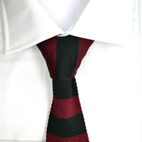 100% Silk Handmade Mens Knitted Tie - Gift Boxed