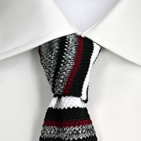 100% Silk Handmade Mens Knitted Tie - Gift Boxed