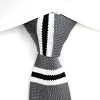 KT096 - Grey/Black & White Stripes