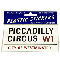 125 x 75mm Street Sign - Stickers